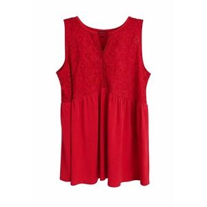 Torrid Mixed Media Lace Blouse – Size 2 (Fits XL/1X) – Elegant Lace & Peekaboo